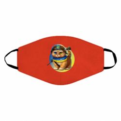 Маска многоразовая Военный котик - PrintSalon