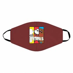 Маска многоразовая We bare bears collage - PrintSalon