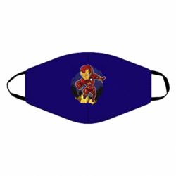 Маска многоразовая Flying Iron man - PrintSalon