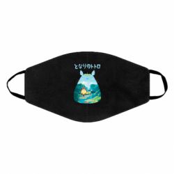 Маска многоразовая Тоторо на рыбалке - PrintSalon
