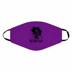 Маска багаторазова Венздей Вдамс и зонт - PrintSalon