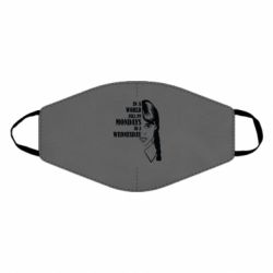 Маска многоразовая Wednesday girl - PrintSalon