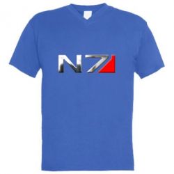 Мужская футболка  с V-образным вырезом Mass effect 1 - PrintSalon