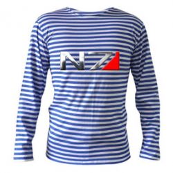 Тельняшка с длинным рукавом Mass effect 1 - PrintSalon