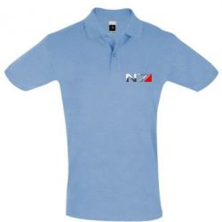 Мужское поло Mass effect 1 - PrintSalon