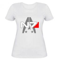 Женская футболка Mass Effect logo N7 - PrintSalon