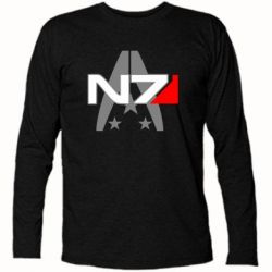 Футболка с длинным рукавом Mass Effect logo N7