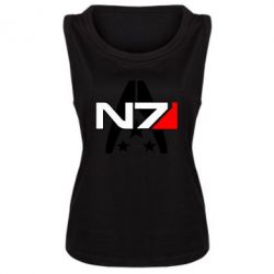 Женская майка Mass Effect logo N7-PrintSalon Женская майка Mass Effect logo N7