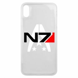 Чехол для iPhone Xs Max Mass Effect logo N7 - PrintSalon
