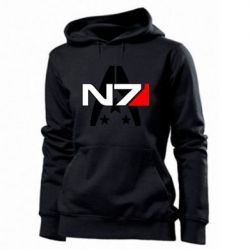 Женское худи Mass Effect logo N7 - PrintSalon
