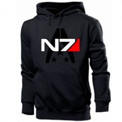 Мужское худи Mass Effect logo N7 - PrintSalon