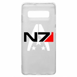 Чехол для Samsung S10+ Mass Effect logo N7 - PrintSalon