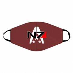 Маска многоразовая Mass Effect logo N7 - PrintSalon