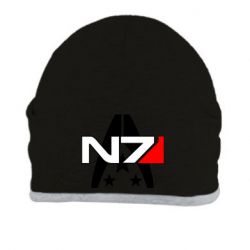 Шапка Mass Effect logo N7 - PrintSalon