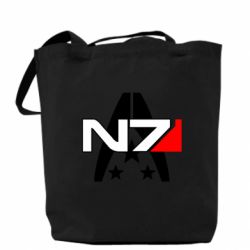 Эко-сумка Mass Effect logo N7 - PrintSalon