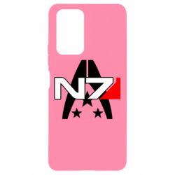Чехол для Xiaomi Redmi Note 10 Pro Mass Effect logo N7 - PrintSalon