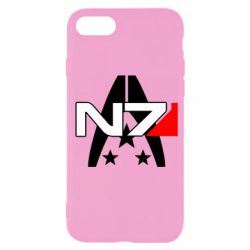 Чехол для iPhone SE 2022 Mass Effect logo N7 - PrintSalon