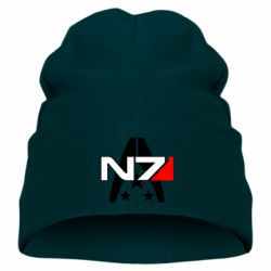 Детская шапка Mass Effect logo N7 - PrintSalon
