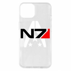 Чехол для iPhone 14 Mass Effect logo N7 - PrintSalon