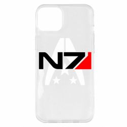 Чехол для iPhone 14 Plus Mass Effect logo N7 - PrintSalon