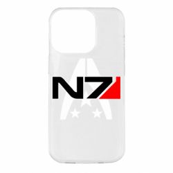 Чехол для iPhone 14 Pro Mass Effect logo N7 - PrintSalon