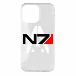 Чехол для iPhone 14 Pro Max Mass Effect logo N7