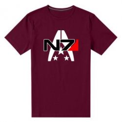 Мужская футболка премиум Mass Effect logo N7 - PrintSalon