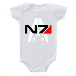 Детский бодик Mass Effect logo N7 - PrintSalon