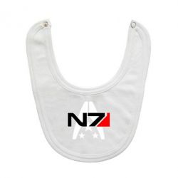 Слюнявчик  Mass Effect logo N7 - PrintSalon