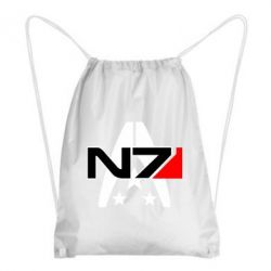 Рюкзак-мішок Mass Effect logo N7-PrintSalon Рюкзак-мішок Mass Effect logo N7