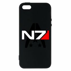 Чехол для iPhone5/5S/SE Mass Effect logo N7 - PrintSalon