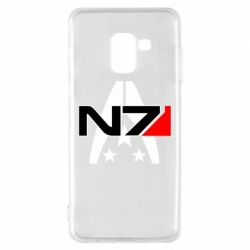 Чехол для Samsung A8 2018 Mass Effect logo N7 - PrintSalon