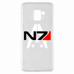 Чехол для Samsung A8+ 2018 Mass Effect logo N7 - PrintSalon