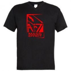 Чоловіча футболка з V-подібним вирізом Mass effect N7-PrintSalon Чоловіча футболка з V-подібним вирізом Mass effect N7