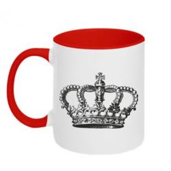 Чашка двухцветная 320ml Массивная корона - PrintSalon