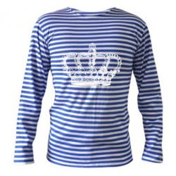 Тельняшка с длинным рукавом Массивная корона - PrintSalon