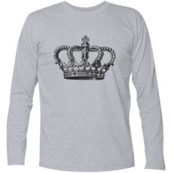 Футболка с длинным рукавом Массивная корона - PrintSalon