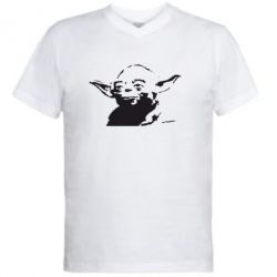 Чоловіча футболка з V-подібним вирізом Master Yoda - PrintSalon