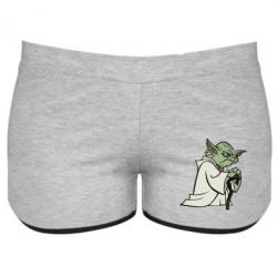 Женские шорты Master Yoda - PrintSalon