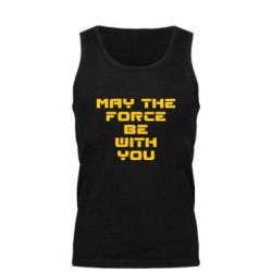 Мужская майка May the force be with you - PrintSalon