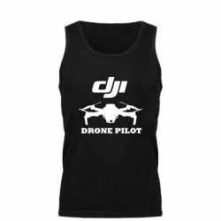 Мужская майка Dji Drone Pilote - PrintSalon