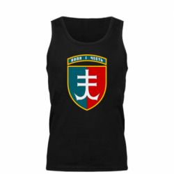 Мужская майка Нарукавный знак 35-й отдельной бригады морской пехоты Украины - PrintSalon