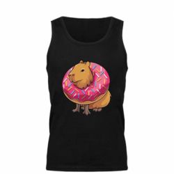 Мужская майка Пончик с капибарой - PrintSalon