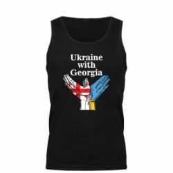 Мужская майка Украина с Грузией - PrintSalon