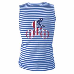 Майка-тельняшка American cyclist - PrintSalon