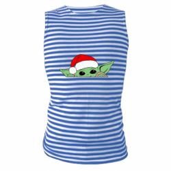 Майка-тельняшка Baby Yoda Santa