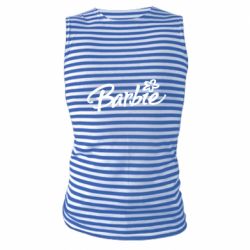 Майка-тельняшка Barbie Logo - PrintSalon