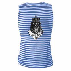 Майка-тельняшка Bear King - PrintSalon