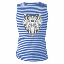 Майка-тельняшка Bike Shield Art - PrintSalon