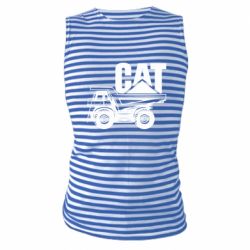 Майка-тельняшка CAT logo and truck - PrintSalon